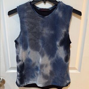 Love For Humanity Couture tie dye fish net style top goth whimsigoth